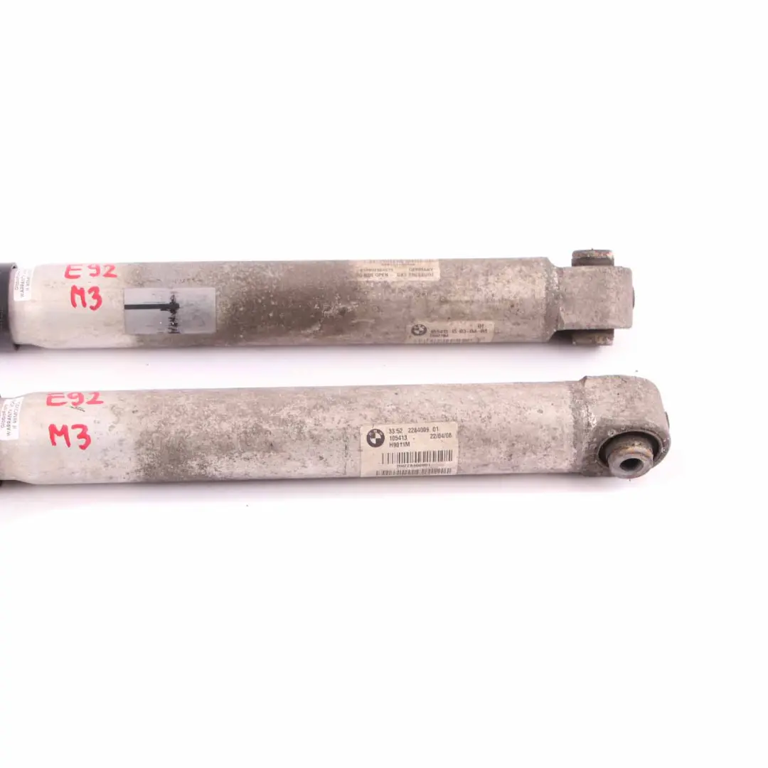 Strut BMW E90 E92 M3 Rear Axle Shock Absorber Left Right N/O/S Set to Spring with Part number 2284310 Spring Strut BMW E90 E92 M3 Rear Axle Shock Absorber Left Right N/O/S Set - SKU 2284310 - Part number 2284310