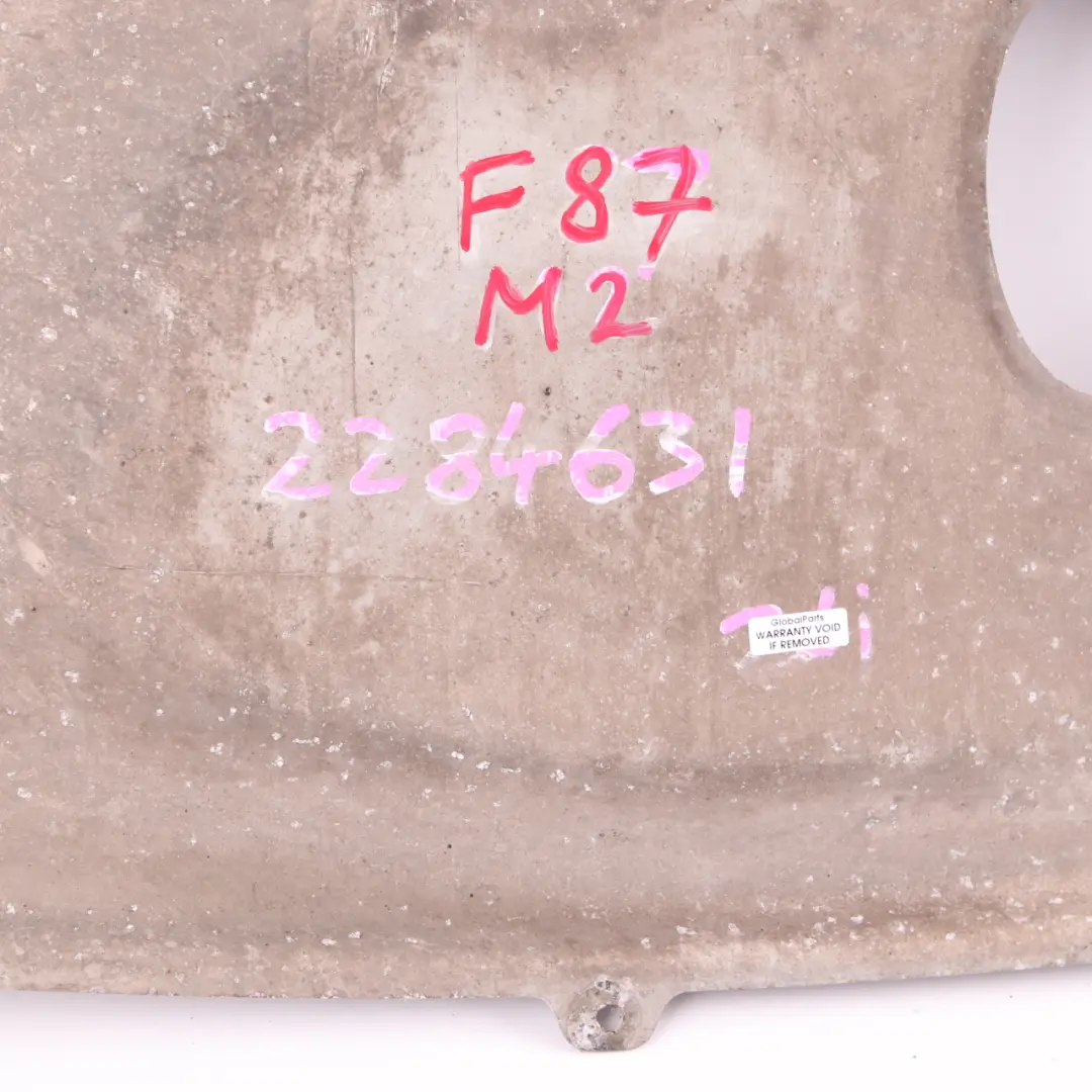 BMW F82 M2 F80 M3 Pannello sottoscocca Protezione asse anteriore Piastra - SKU 2284631 - Numero di parte 2284631
