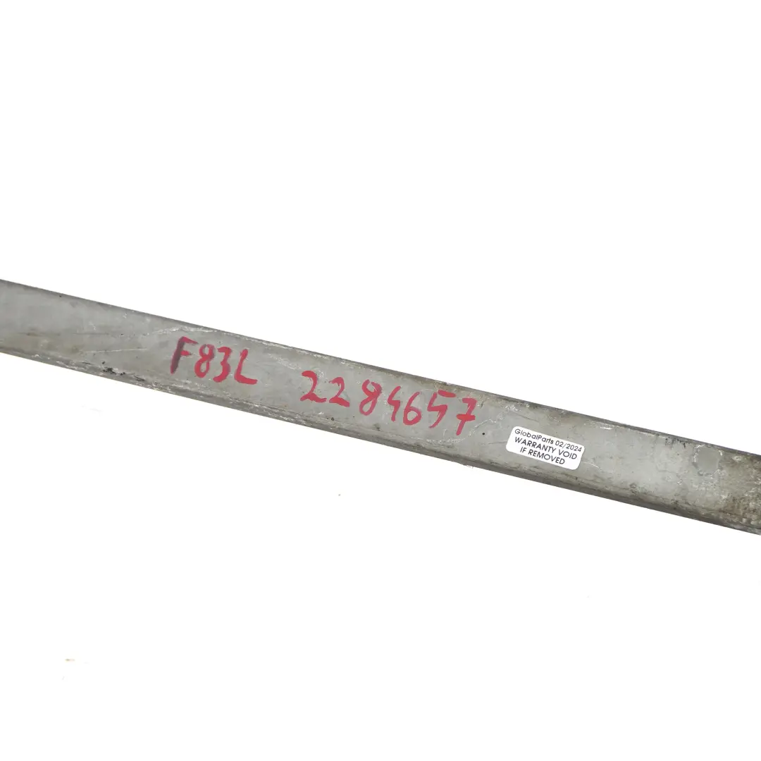 Barra de refuerzo de rigidez BMW F83 M4 Izquierda Eje trasero Doble para con número de pieza 2284657 Barra de refuerzo de rigidez BMW F83 M4 Izquierda Eje trasero Doble - SKU 2284657 - Número de pieza 2284657