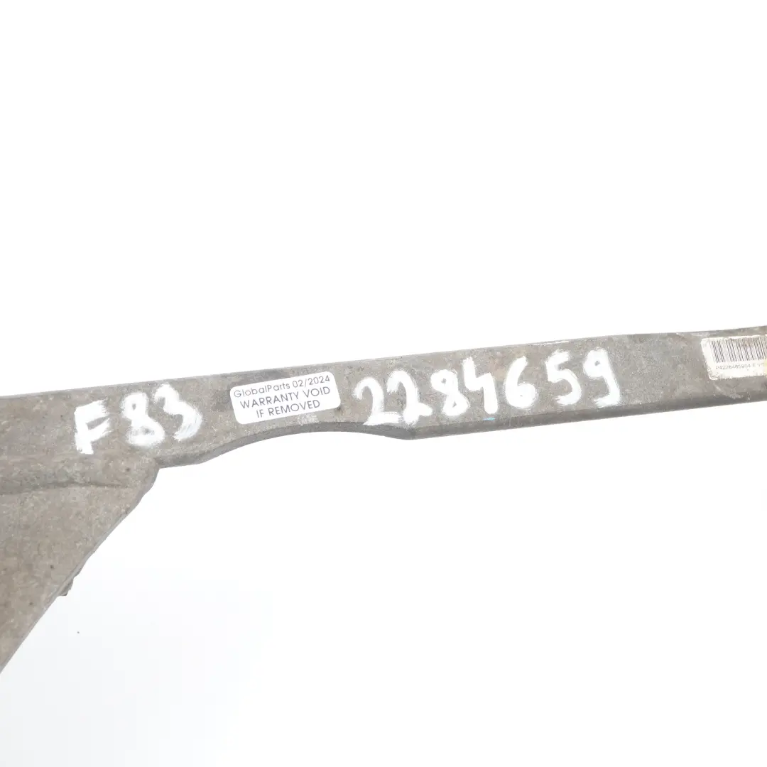 V-strut Rear Axle Carrier Reinforcement Mounting Bracket to BMW F83 M4 with Part number 2284659 BMW F83 M4 V-strut Rear Axle Carrier Reinforcement Mounting Bracket - SKU 2284659 - Part number 2284659