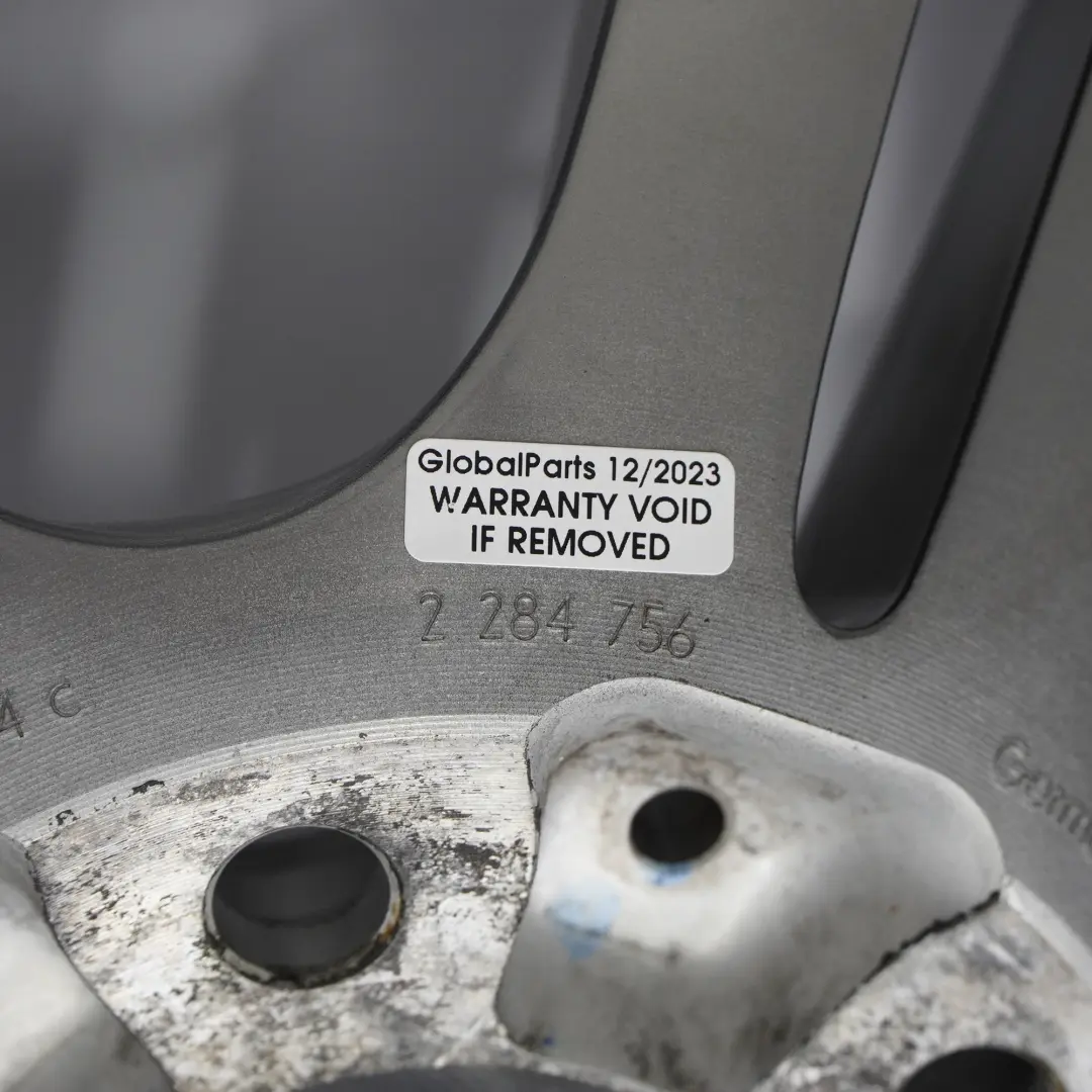 BMW F80 M3 F82 Gris Férrico Trasero Llanta Aleación M Doble Radio 437M 19" 10J - SKU 2284756-4 - Número de pieza 2284756
