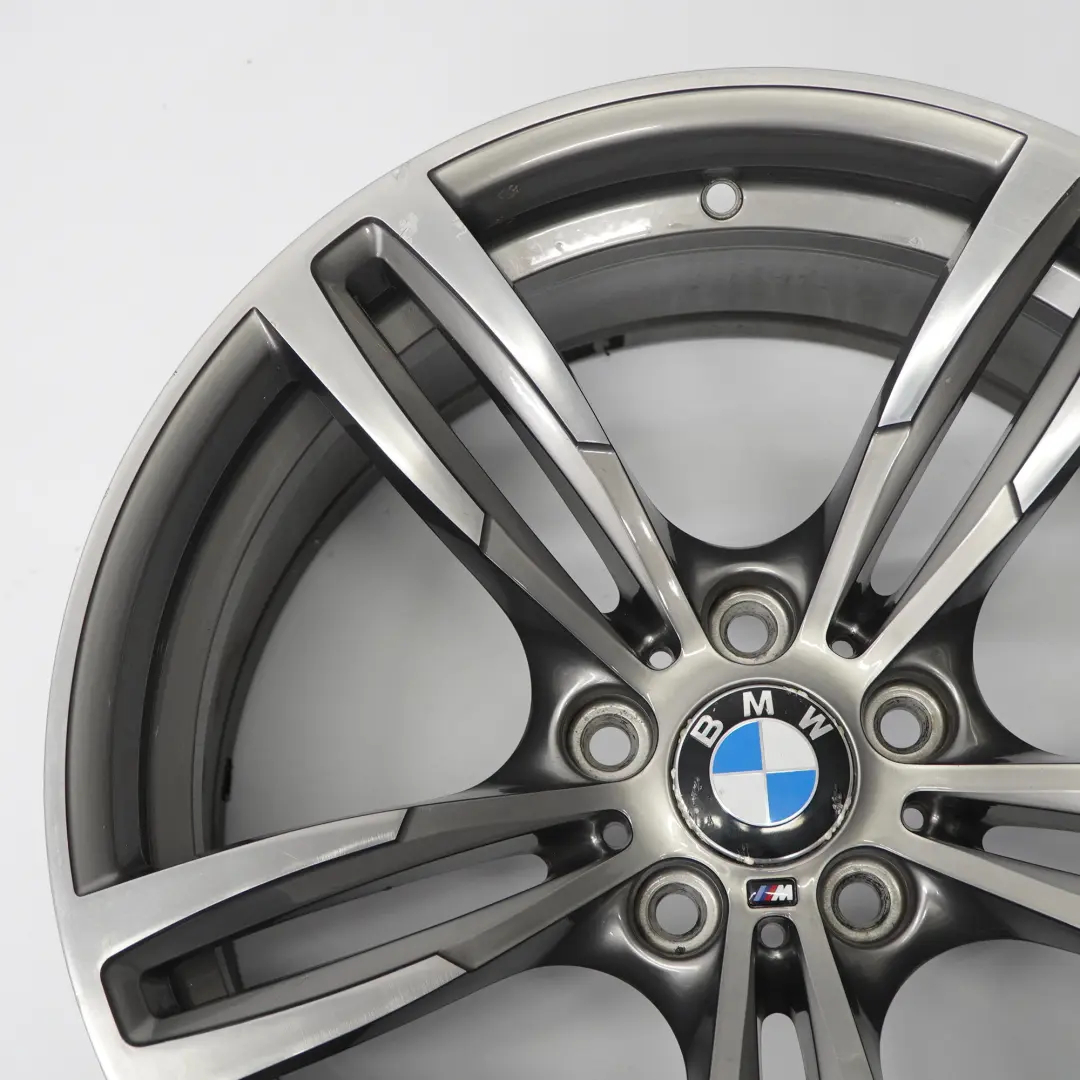 Hinten Eisen Grau Felge M Doppelspeiche 437M 19" 10J für BMW F80 M3 F82 M4 mit Teilenummer 2284756 BMW F80 M3 F82 M4 Hinten Eisen Grau Felge M Doppelspeiche 437M 19" 10J - SKU 2284756-4 - Teilenummer 2284756