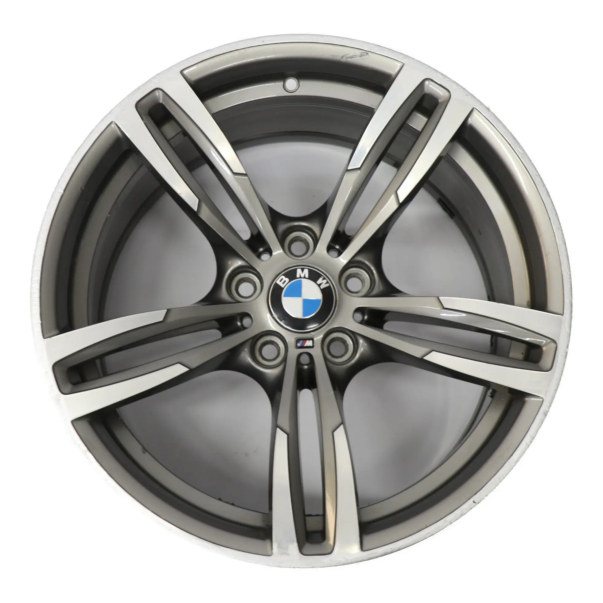 BMW F80 M3 F82 Gris Férrico Trasero Llanta Aleación M Doble Radio 437M 19" 10J