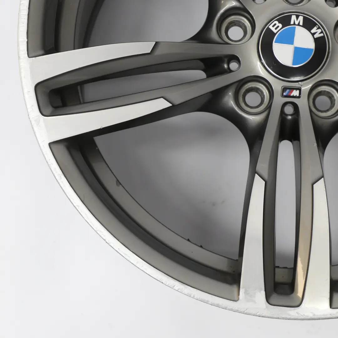 BMW F80 M3 F82 Gris Férrico Trasero Llanta Aleación M Doble Radio 437M 19" 10J - SKU 2284756-5 - Número de pieza 2284756
