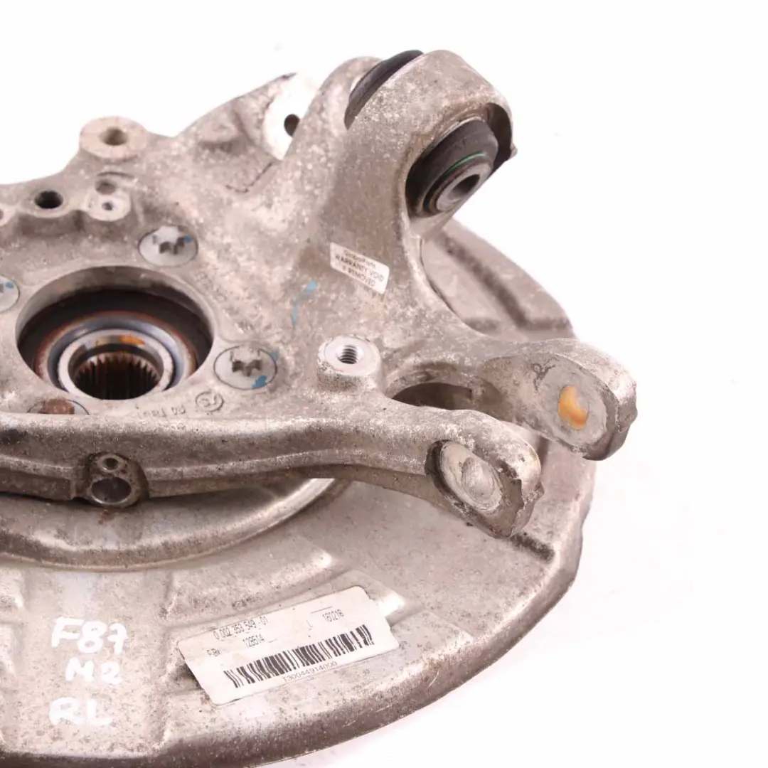 Carrier BMW F80 M3 F82 M4 F87 M2 Rear Left N/S Axle Suspension 2284881 to Wheel with Part number 2284795 Wheel Carrier BMW F80 M3 F82 M4 F87 M2 Rear Left N/S Axle Suspension 2284881 - SKU 2284795-1 - Part number 2284795