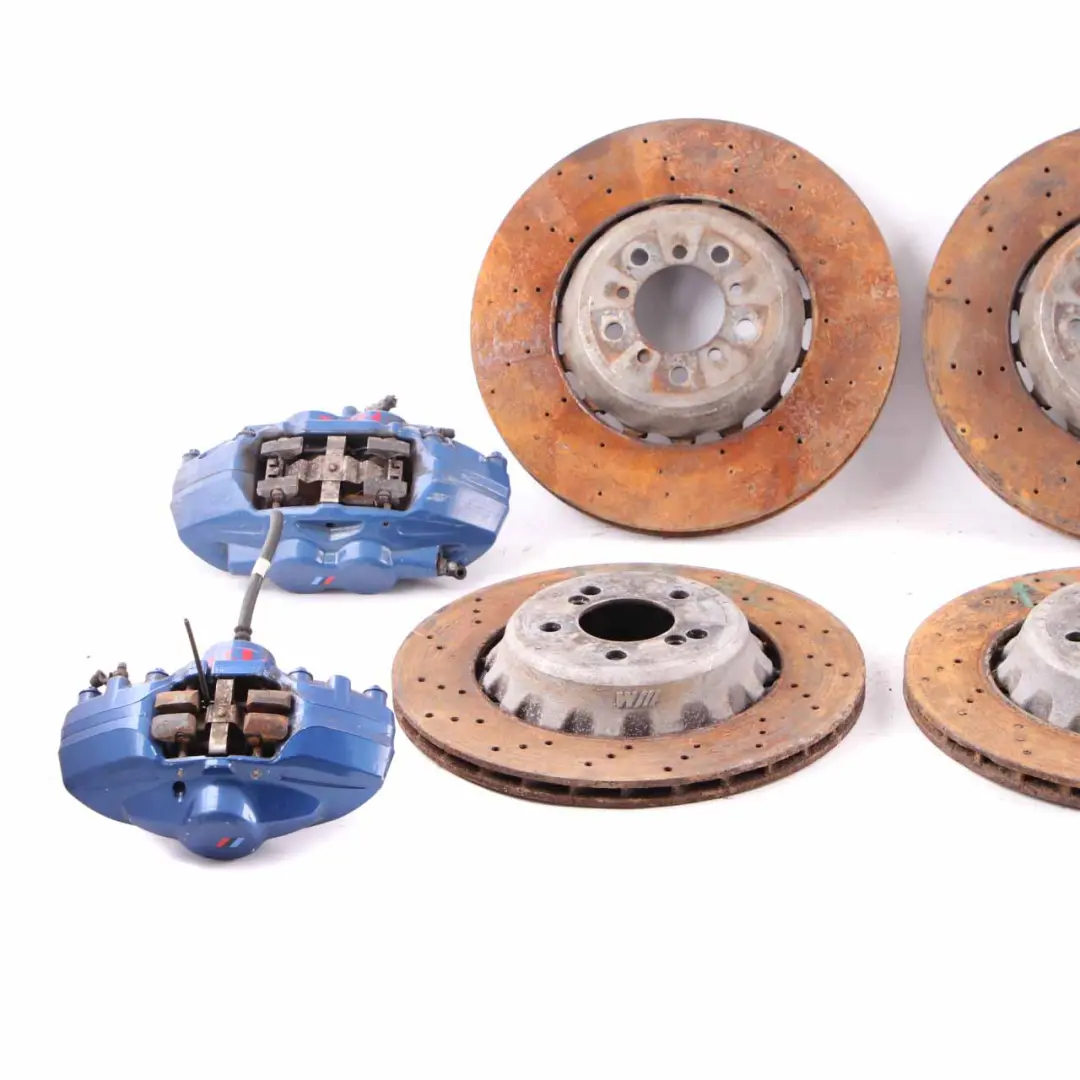 Juego Freno BMW F80 M3 F87 M2 Delantero Trasero Izqui/Dere Disco Perforado Pinza para con número de pieza 2284809 Juego Freno BMW F80 M3 F87 M2 Delantero Trasero Izqui/Dere Disco Perforado Pinza - SKU 2284809-1 - Número de pieza 2284809