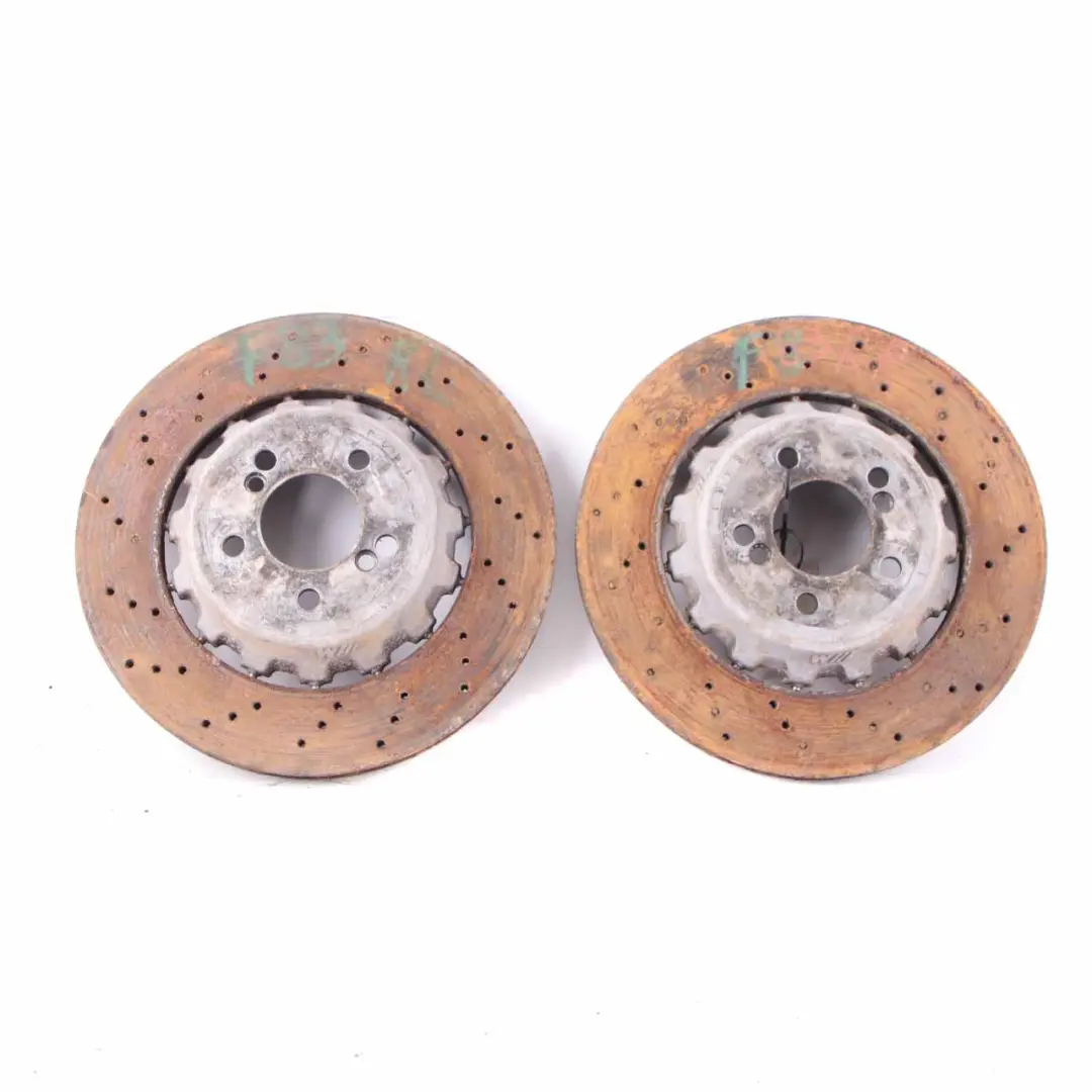 Brake Set BMW F80 M3 F87 M2 Front Rear Left Right N/O/S Perforated Disc Caliper to with Part number 2284809 Brake Set BMW F80 M3 F87 M2 Front Rear Left Right N/O/S Perforated Disc Caliper - SKU 2284809-1 - Part number 2284809