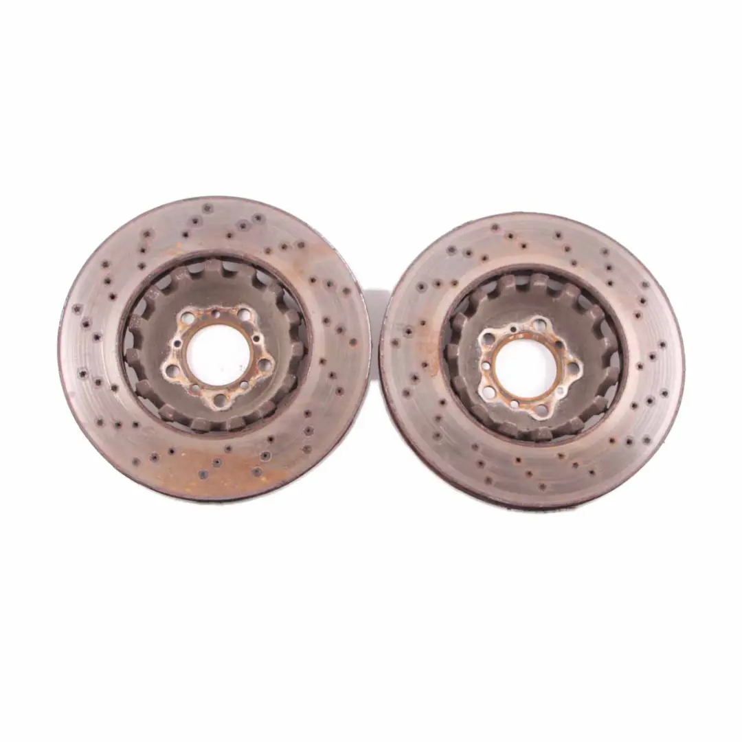 Front Left Right N/O/S Wheel Brake Disc Rotor Ventilated Set to BMW F80 M3 F82 M4 with Part number 2284809 BMW F80 M3 F82 M4 Front Left Right N/O/S Wheel Brake Disc Rotor Ventilated Set - SKU 2284809-2 - Part number 2284809