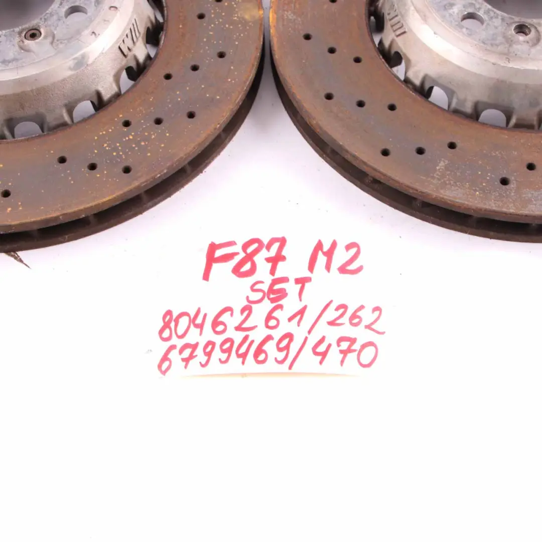 Rueda Freno Disco Rotor Ventilado Delantero Izquierdo para BMW F80 M3 F82 M4 con número de pieza 2284809 BMW F80 M3 F82 M4 Rueda Freno Disco Rotor Ventilado Delantero Izquierdo - SKU 2284809-3 - Número de pieza 2284809