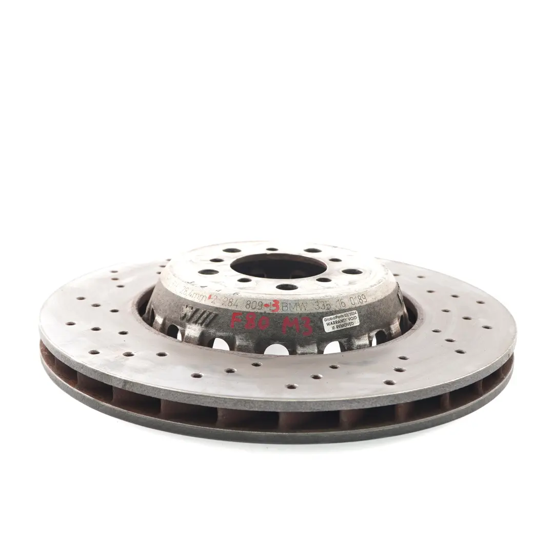 Roue Disque de Frein Rotor Ventilé Avant Gauche pour BMW F80 M3 F82 M4 à propos du numéro de pièce 2284809 BMW F80 M3 F82 M4 Roue Disque de Frein Rotor Ventilé Avant Gauche - SKU 2284809-3 - Numéro de pièce 2284809