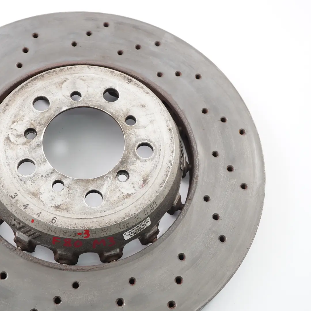 Roue Disque de Frein Rotor Ventilé Avant Gauche pour BMW F80 M3 F82 M4 à propos du numéro de pièce 2284809 BMW F80 M3 F82 M4 Roue Disque de Frein Rotor Ventilé Avant Gauche - SKU 2284809-3 - Numéro de pièce 2284809