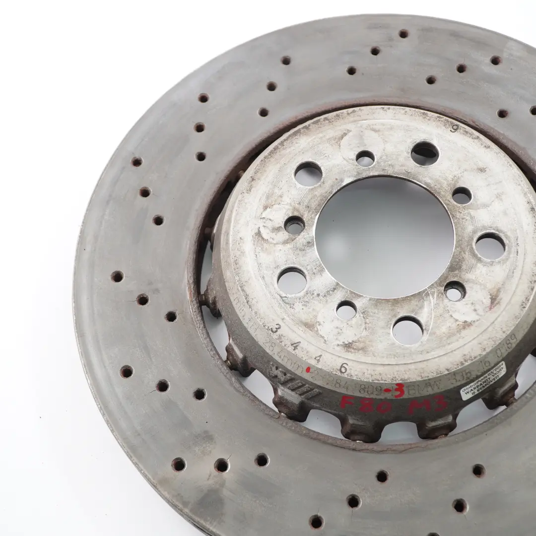 Ruota Disco Freno Ventilato Anteriore Sinistro per BMW F80 M3 F82 M4 con numero di parte 2284809 BMW F80 M3 F82 M4 Ruota Disco Freno Ventilato Anteriore Sinistro - SKU 2284809-3 - Numero di parte 2284809