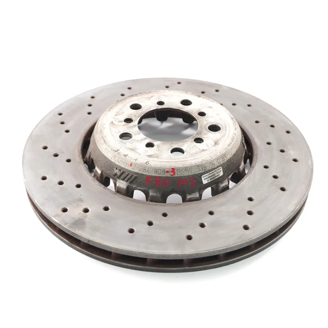 Front Rear Left Right N/O/S Perforated Brake Disc Caliper Set to BMW F80 M3 F87 M2 with Part number 2284809 BMW F80 M3 F87 M2 Front Rear Left Right N/O/S Perforated Brake Disc Caliper Set - SKU 2284809 - Part number 2284809