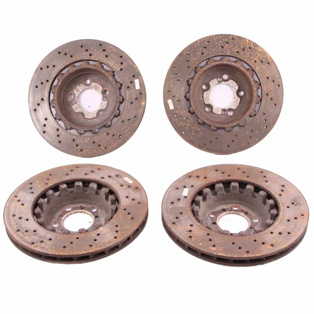 Front Rear Left Right N/O/S Perforated Brake Disc Caliper Set to BMW F80 M3 F87 M2 with Part number 2284809 BMW F80 M3 F87 M2 Front Rear Left Right N/O/S Perforated Brake Disc Caliper Set - SKU 2284809 - Part number 2284809