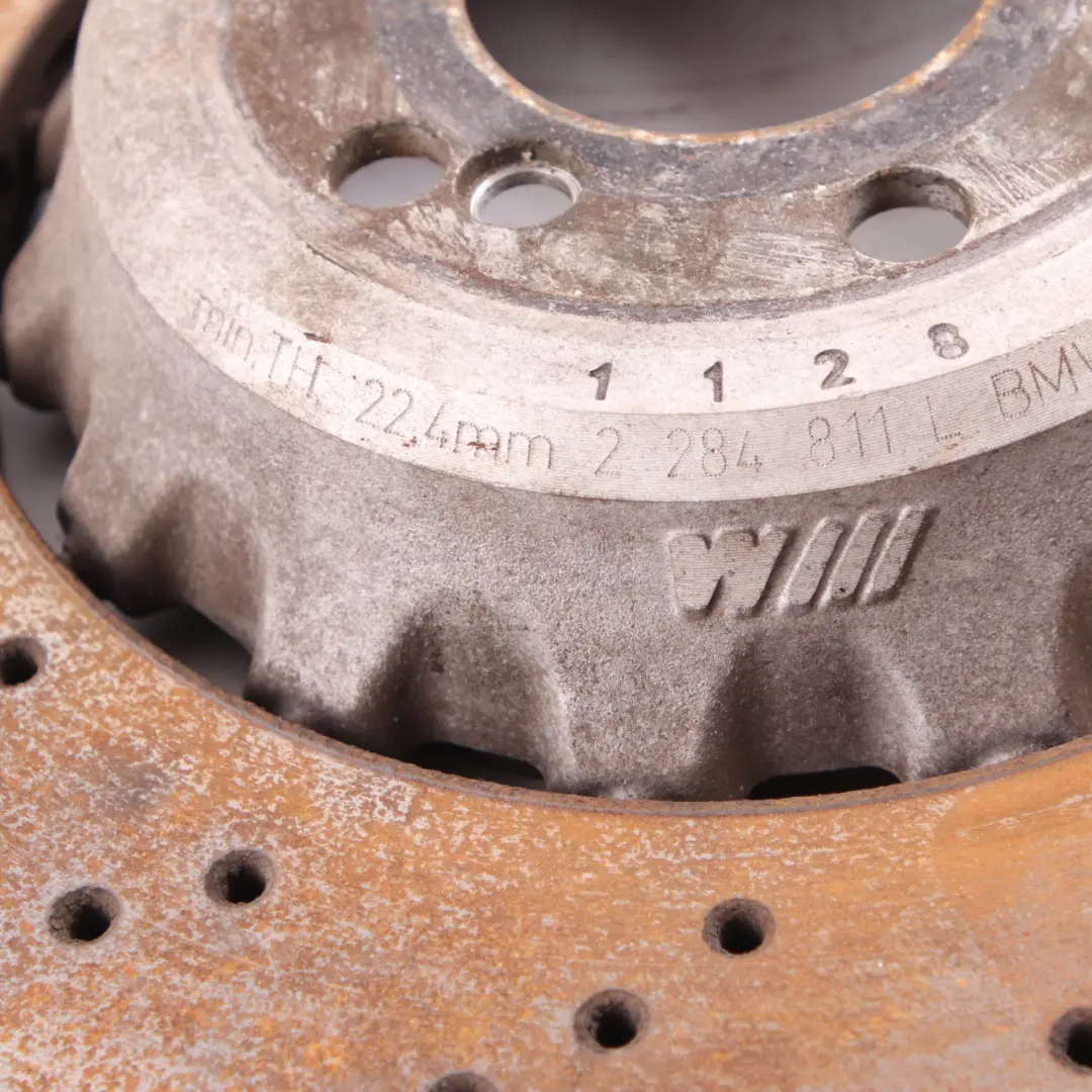 Left Right N/O/S Wheel Brake Disc Rotor Ventilated Set to BMW F80 M3 F82 M4 Rear with Part number 2284811 BMW F80 M3 F82 M4 Rear Left Right N/O/S Wheel Brake Disc Rotor Ventilated Set - SKU 2284811-1 - Part number 2284811