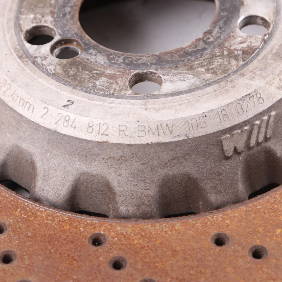 Left Right N/O/S Wheel Brake Disc Rotor Ventilated Set to BMW F80 M3 F82 M4 Rear with Part number 2284811 BMW F80 M3 F82 M4 Rear Left Right N/O/S Wheel Brake Disc Rotor Ventilated Set - SKU 2284811-1 - Part number 2284811