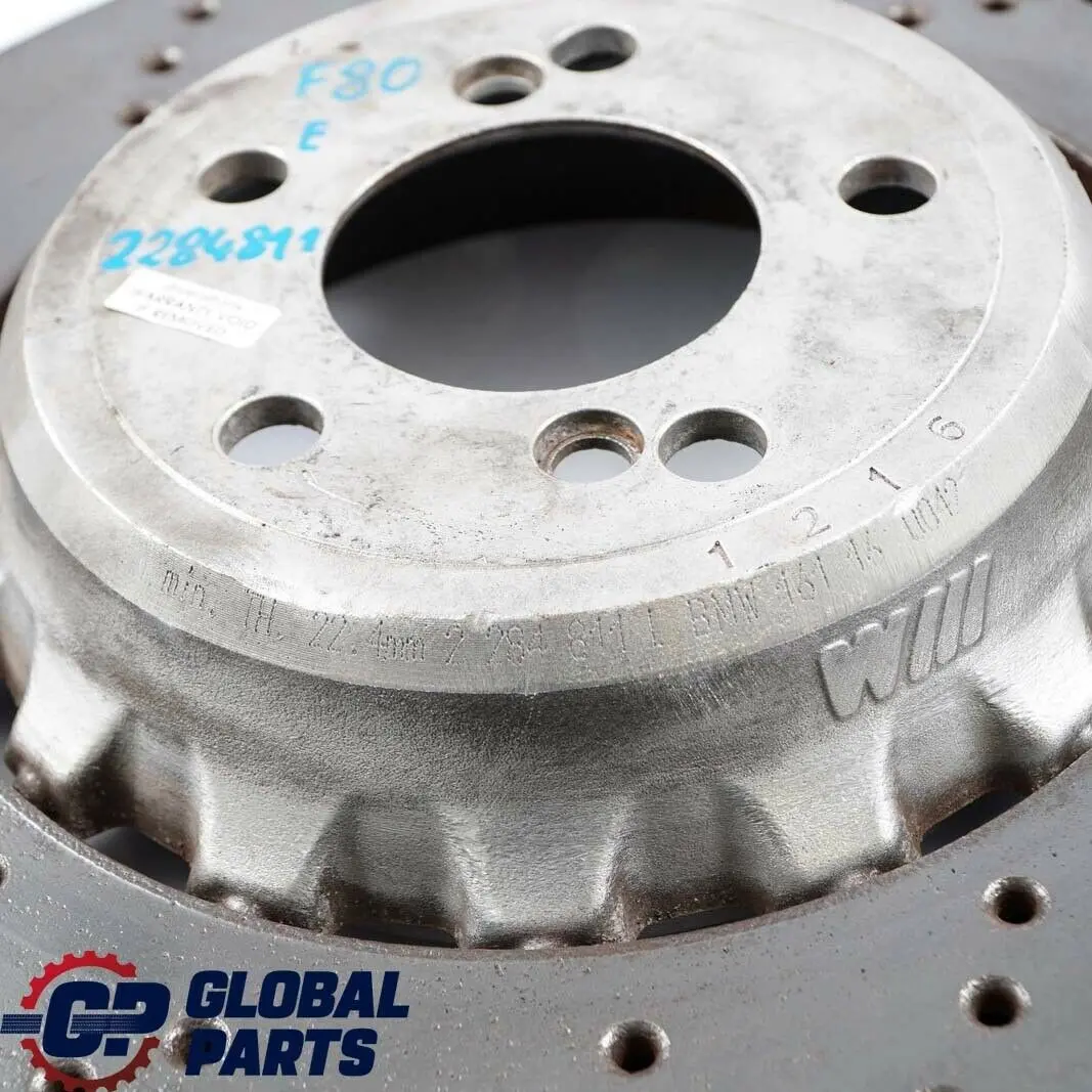 Left Wheel Brake Disc Ventilated 370x24 mm to BMW F80 M3 F82 F83 M4 Rear with Part number 2284811 BMW F80 M3 F82 F83 M4 Rear Left Wheel Brake Disc Ventilated 370x24 mm - SKU 2284811 - Part number 2284811