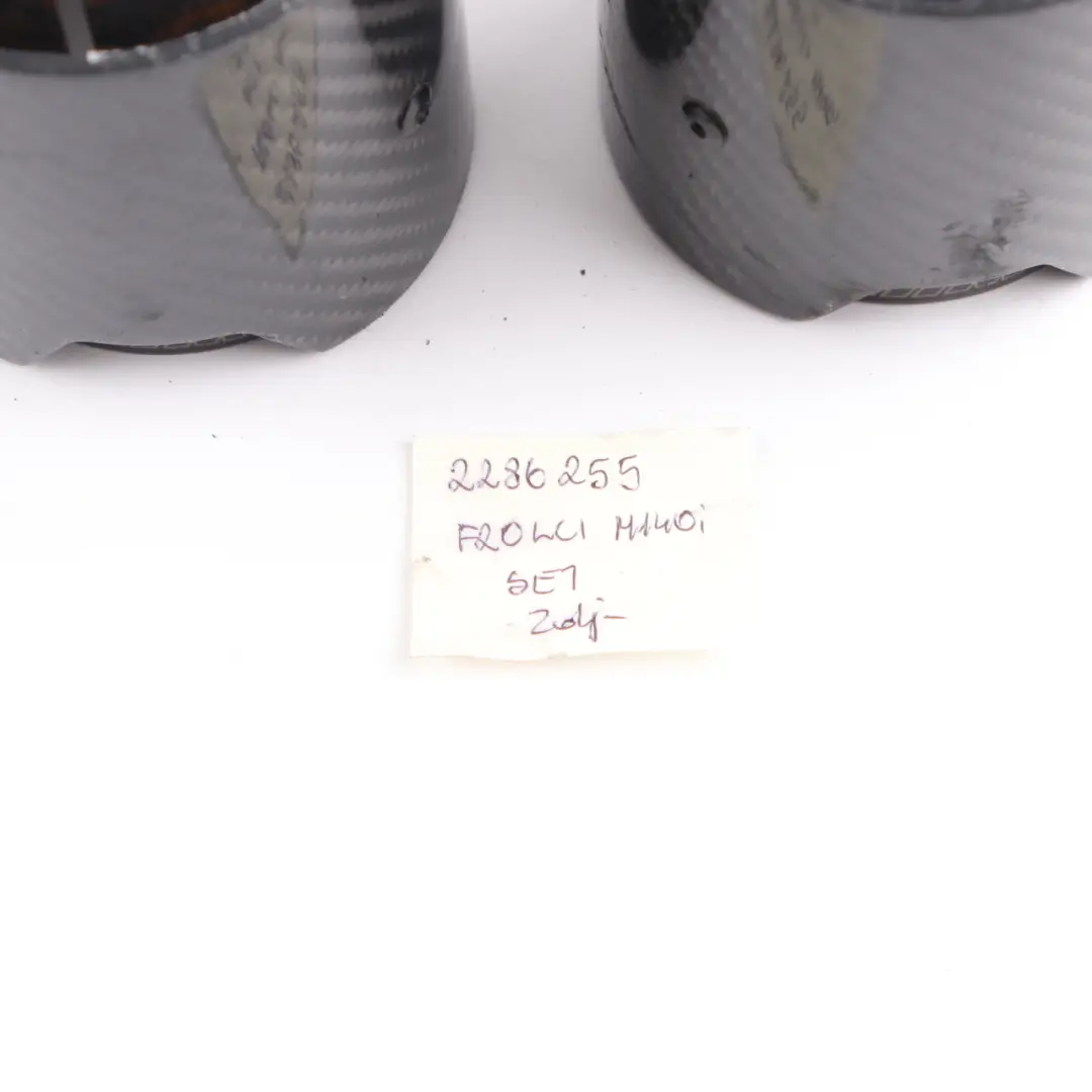 Exhaust Tips BMW F20 F21 LCI M140i B58 M Performance Muffler Pipe Black Carbon to with Part number 2286255 Exhaust Tips BMW F20 F21 LCI M140i B58 M Performance Muffler Pipe Black Carbon - SKU 2286255 - Part number 2286255