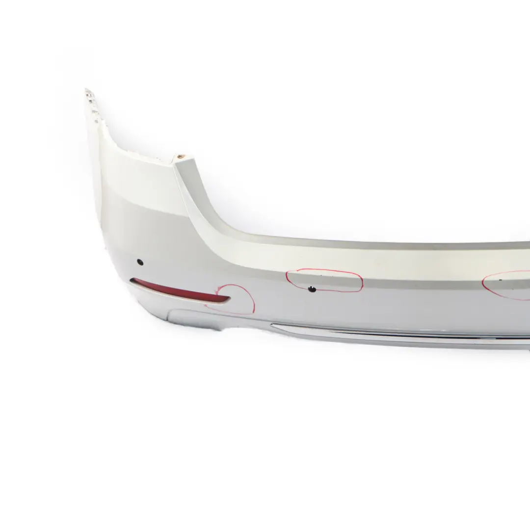 BMW F31 Touring Rear Bumper Trim Panel PDC Mineralweiss White Metallic - A96 - SKU 2295238-MW - Part number 2295238
