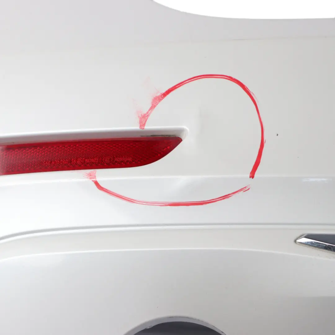 BMW F31 Touring Rear Bumper Trim Panel PDC Mineralweiss White Metallic - A96 - SKU 2295238-MW - Part number 2295238