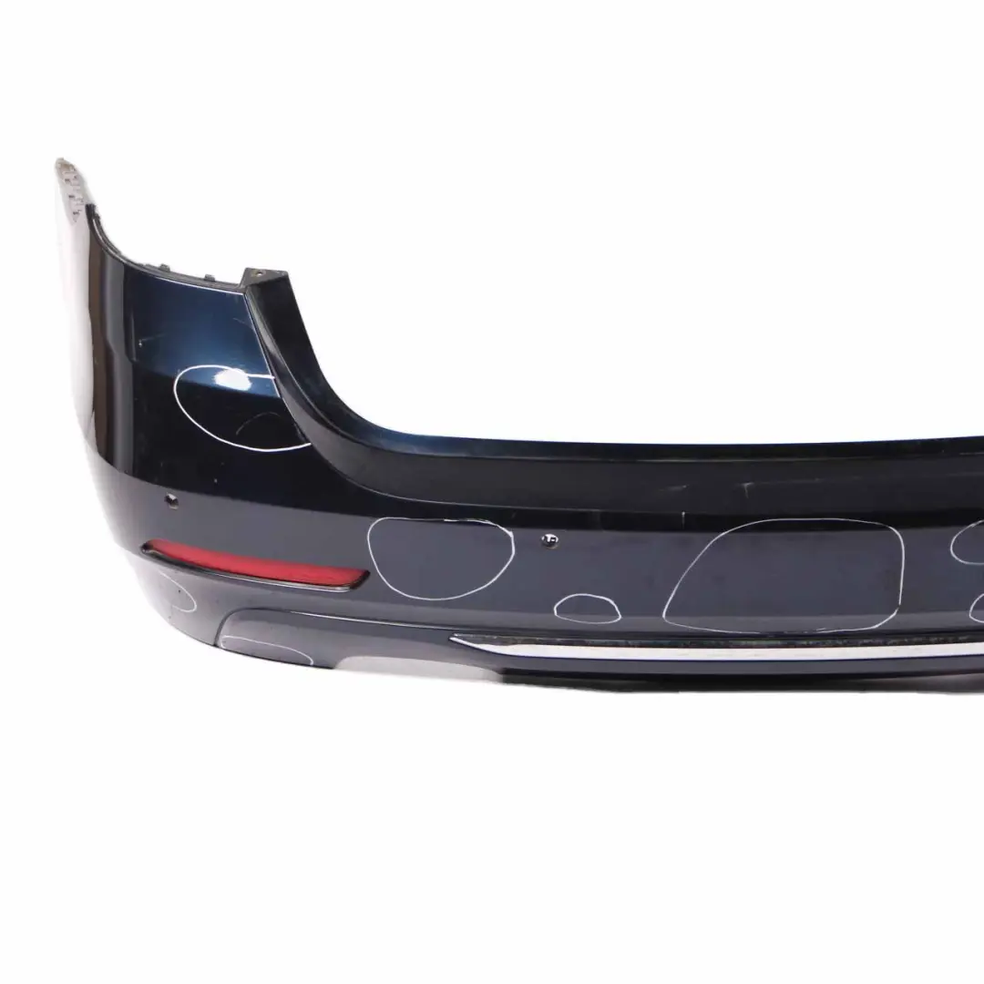 BMW F31 Sport Line Bumper Rear Trim Panel PDC Imperial Blau Blue Metallic - A89 - SKU 2295239-IBB1 - Part number 2295239
