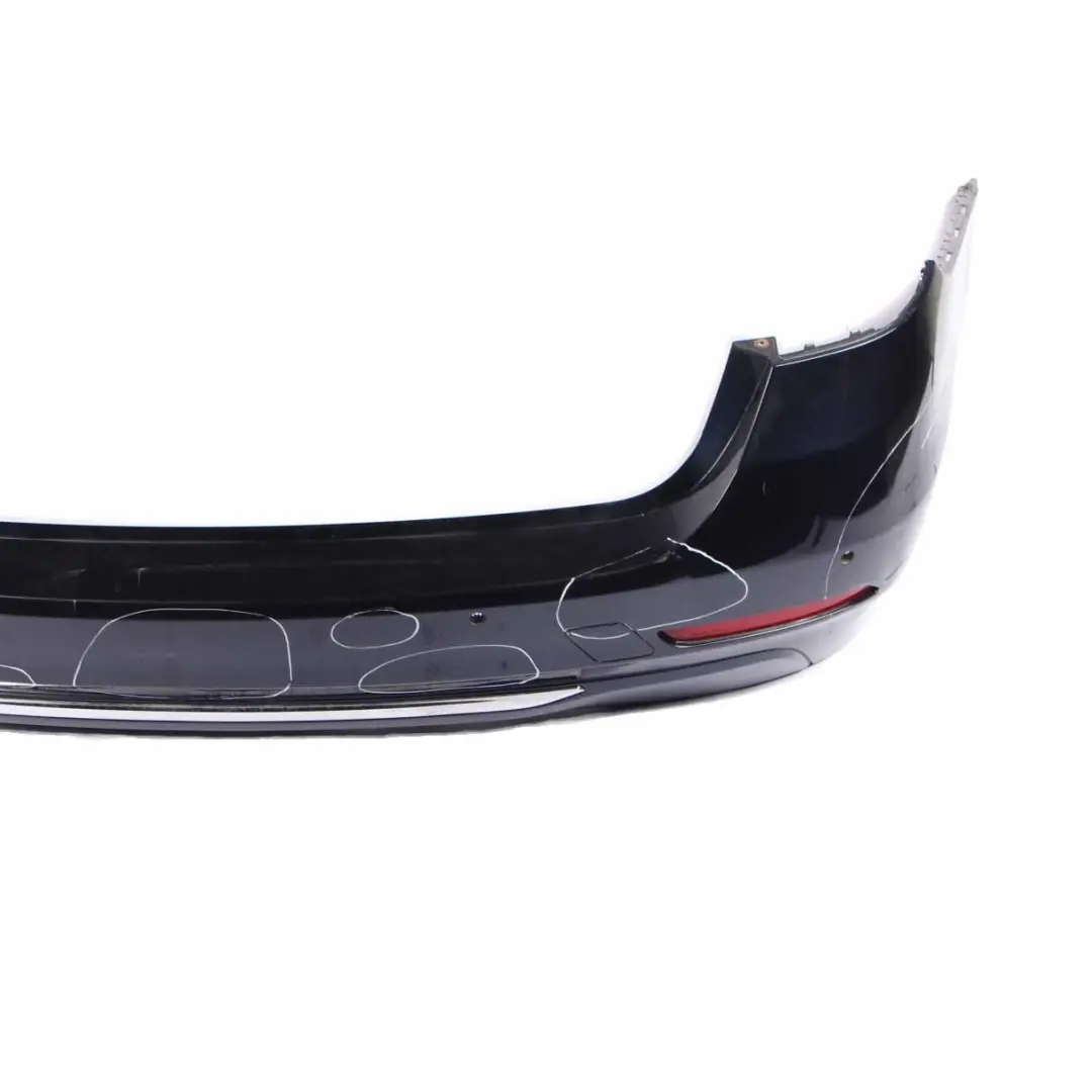 BMW F31 Sport Line Bumper Rear Trim Panel PDC Imperial Blau Blue Metallic - A89 - SKU 2295239-IBB1 - Part number 2295239