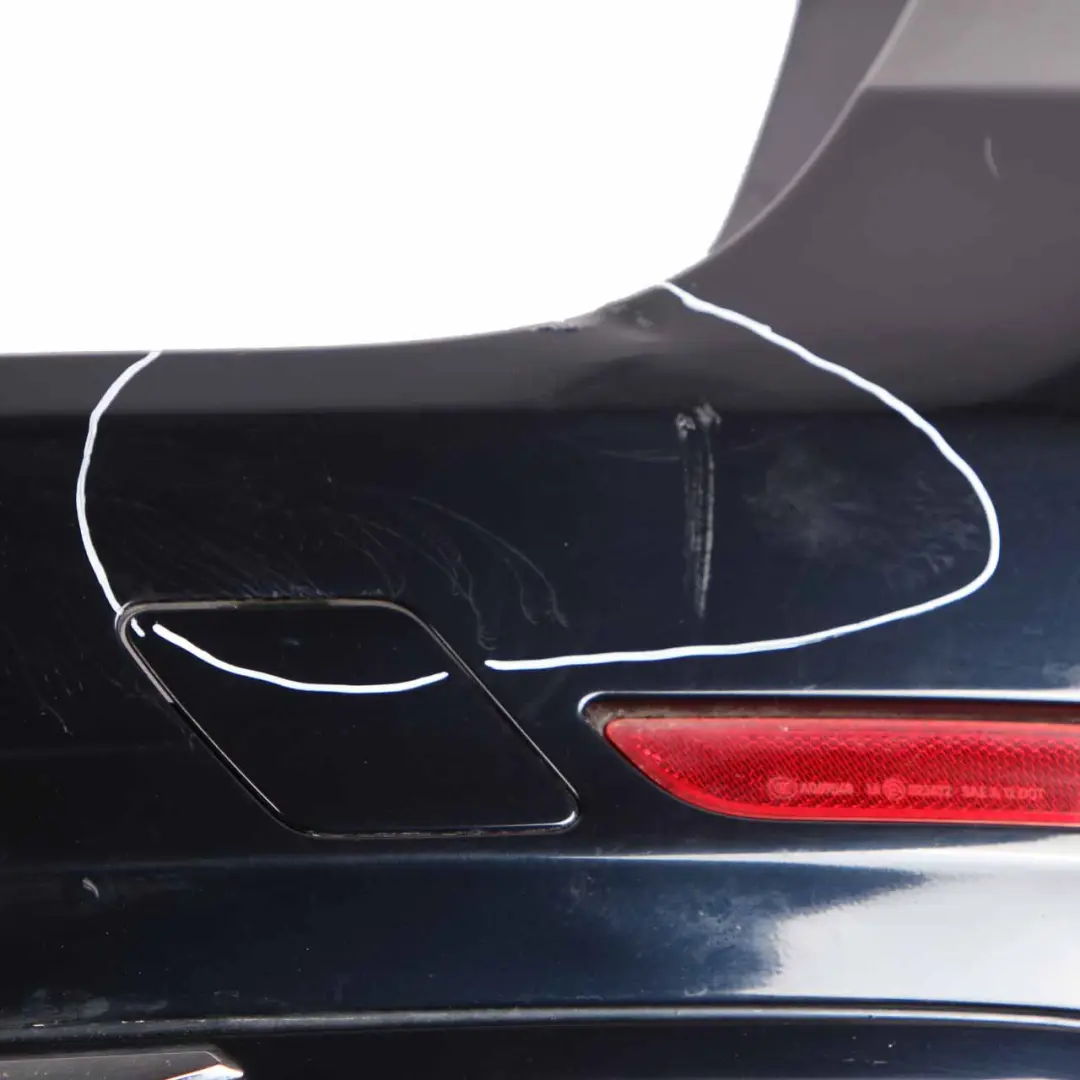 BMW F31 Sport Line Bumper Rear Trim Panel PDC Imperial Blau Blue Metallic - A89 - SKU 2295239-IBB1 - Part number 2295239