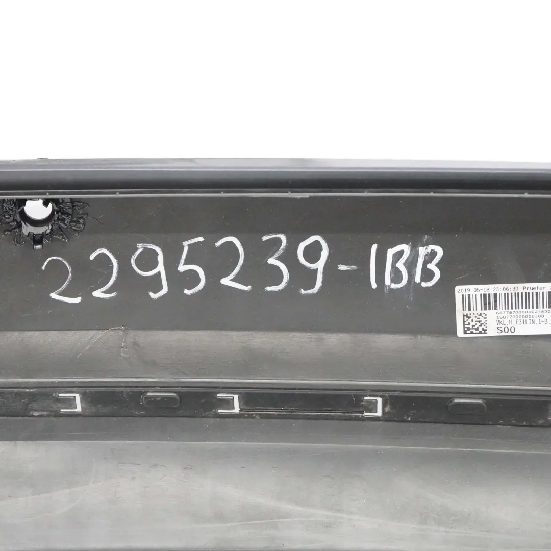 BMW F31 Sport Line Bumper Rear Trim Panel PDC Imperial Blau Blue Metallic - A89 - SKU 2295239-IBB - Part number 2295239
