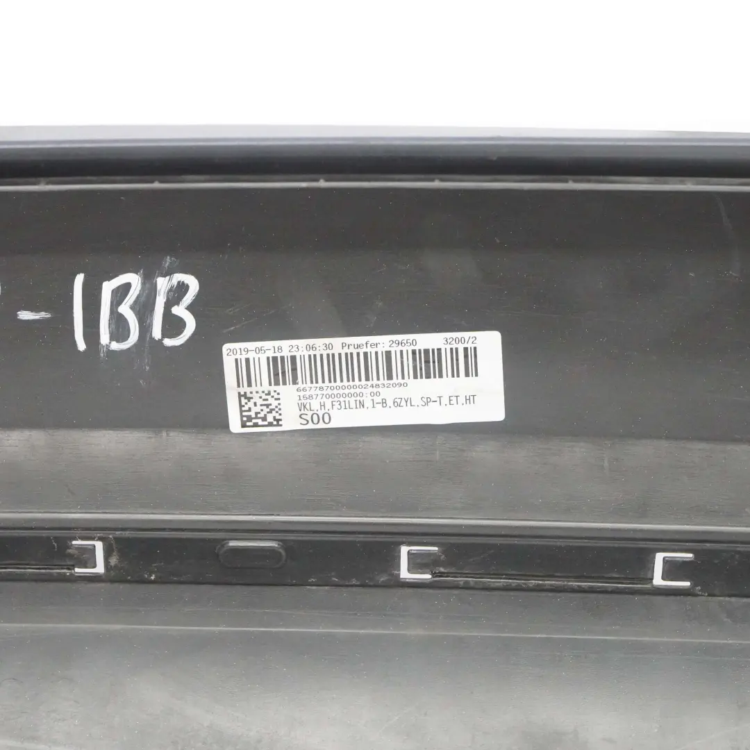 BMW F31 Sport Line Bumper Rear Trim Panel PDC Imperial Blau Blue Metallic - A89 - SKU 2295239-IBB - Part number 2295239