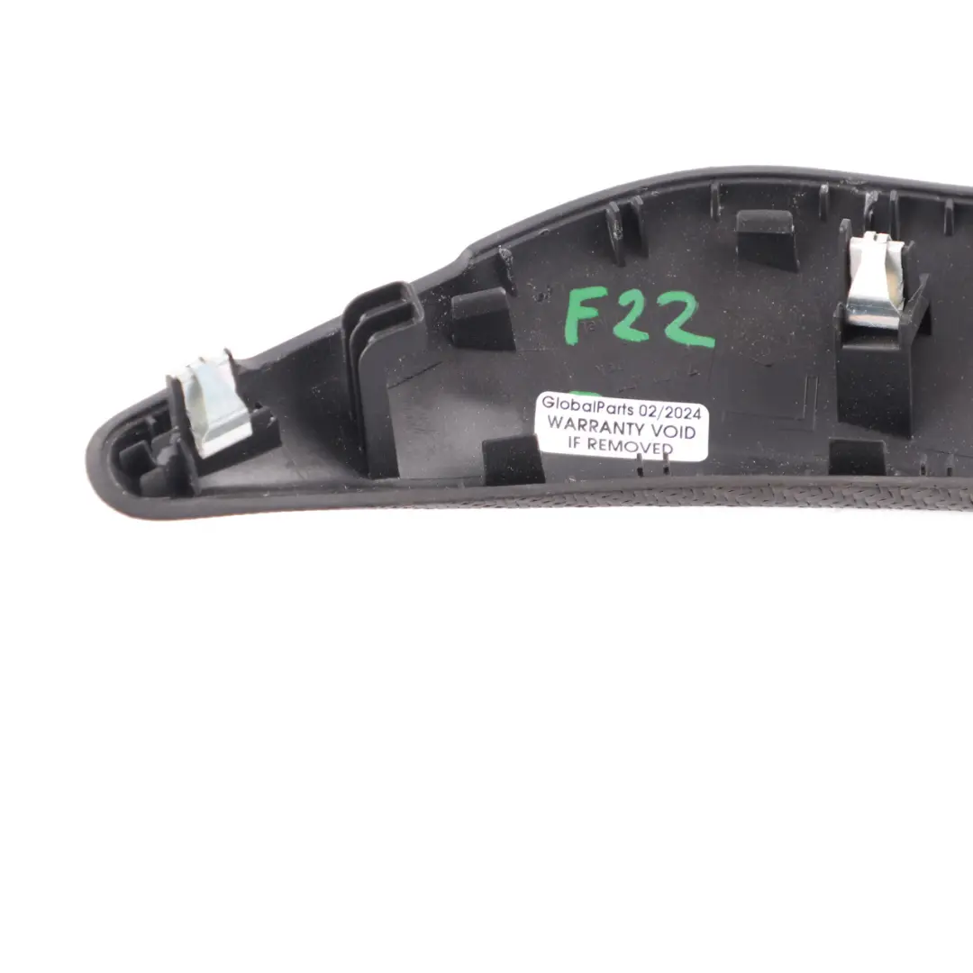 Handle Cover BMW F20 F21 Interior Left N/S Door Pull Strip Carbon Fibre to with Part number 2297175 Handle Cover BMW F20 F21 Interior Left N/S Door Pull Strip Carbon Fibre - SKU 2297175 - Part number 2297175