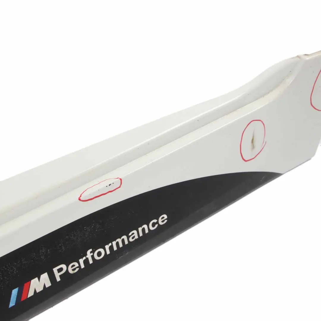 Side Skirt BMW F10 F11 M Sport Door Sill Cover Left N/S Alpine White - 300 to with Part number 2298067 Side Skirt BMW F10 F11 M Sport Door Sill Cover Left N/S Alpine White - 300 - SKU 2298067-AW - Part number 2298067