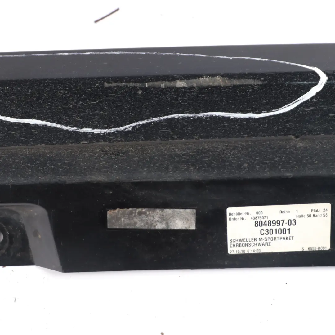 BMW F10 F11 Side Skirt M Sport M5 Sill Cover Panel Left N/S Carbon Black - 416 - SKU 2298067-CAR - Part number 2298067