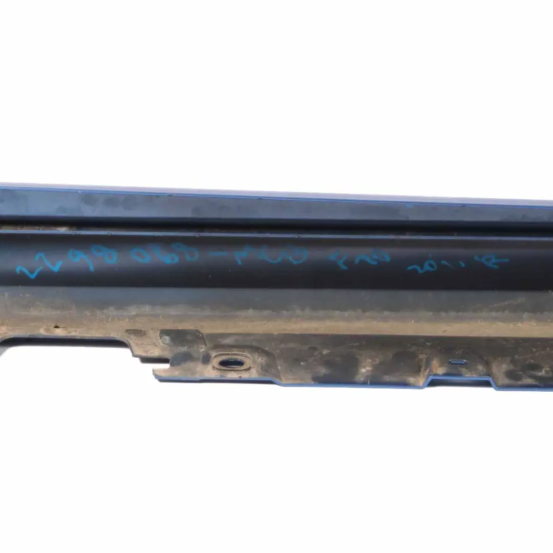 Side Skirt M5 M Sport Door Sill Cover Right O/S Monte Carlo Blue - B05 to BMW F10 with Part number 2298068 BMW F10 Side Skirt M5 M Sport Door Sill Cover Right O/S Monte Carlo Blue - B05 - SKU 2298068-MCB - Part number 2298068