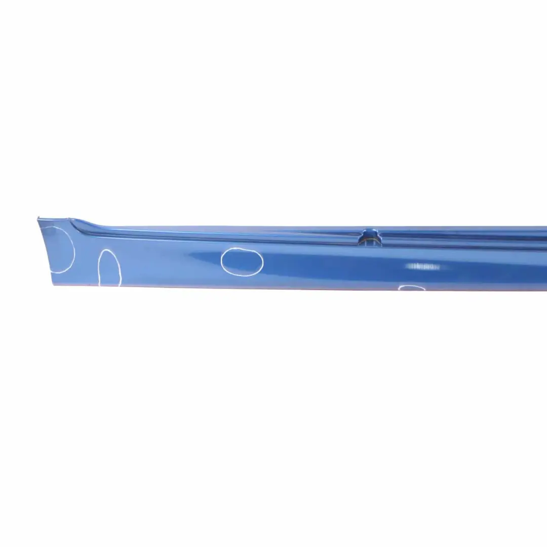 Side Skirt M5 M Sport Door Sill Cover Right O/S Monte Carlo Blue - B05 to BMW F10 with Part number 2298068 BMW F10 Side Skirt M5 M Sport Door Sill Cover Right O/S Monte Carlo Blue - B05 - SKU 2298068-MCB - Part number 2298068