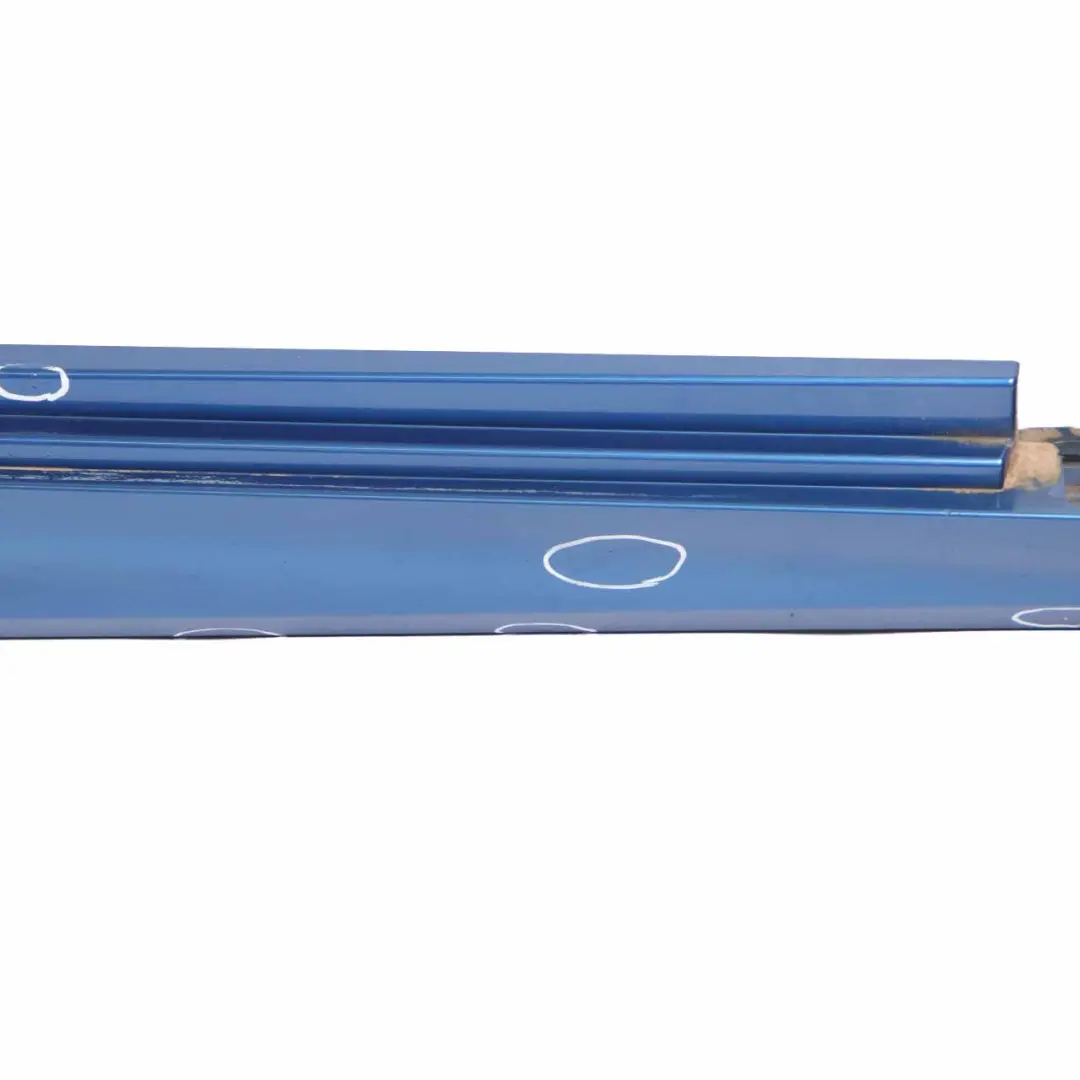 Side Skirt M5 M Sport Door Sill Cover Right O/S Monte Carlo Blue - B05 to BMW F10 with Part number 2298068 BMW F10 Side Skirt M5 M Sport Door Sill Cover Right O/S Monte Carlo Blue - B05 - SKU 2298068-MCB - Part number 2298068