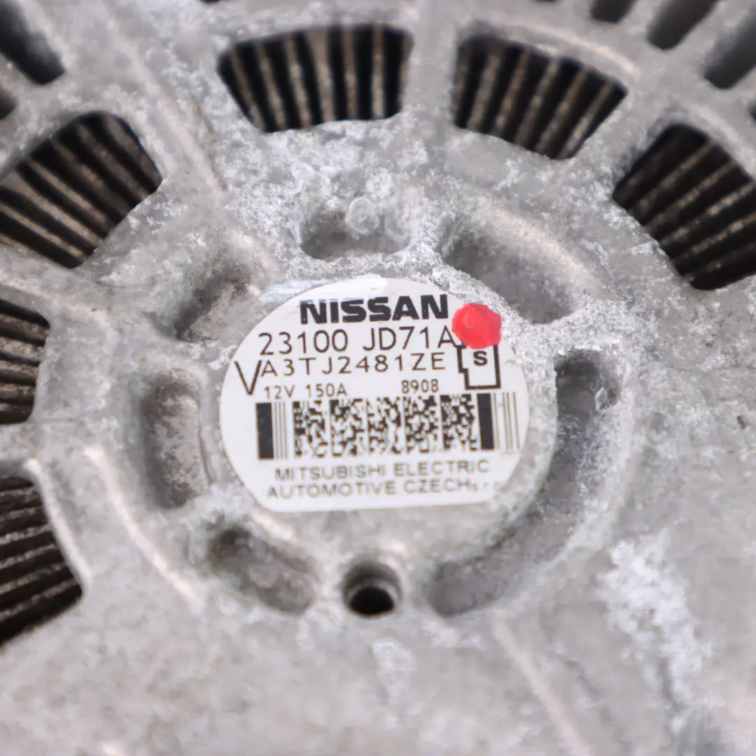 Nissan Qashqai J10 Renault Koleos 2.0 dCi Motor Alternador - SKU 23100JD71A - Número de pieza 23100JD71A