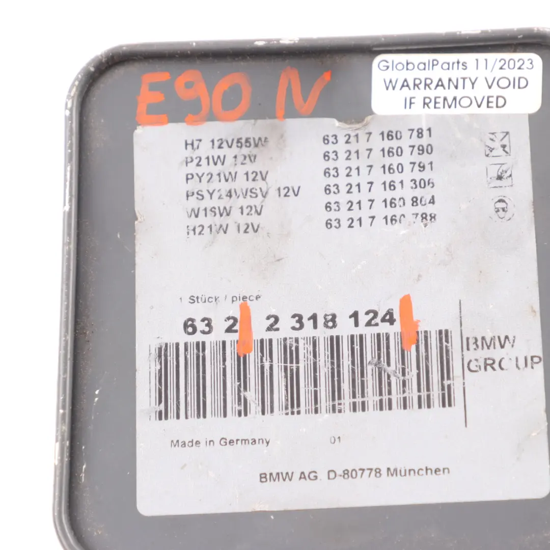 BMW E70 E90 F30 Bulb Spare Bulbs Set Case Storage Set - SKU 2318124 - Part number 2318124