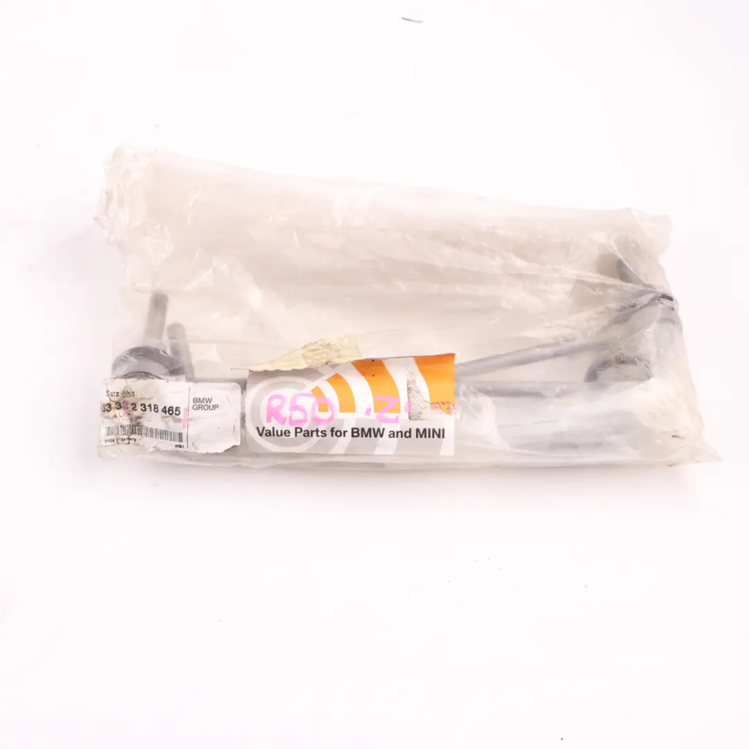 Stabilizer Left Right N/O/S Link Coupling Set to Mini R50 R53 R55 R56 Rear with Part number 2318465 Mini R50 R53 R55 R56 Rear Stabilizer Left Right N/O/S Link Coupling Set - SKU 2318465 - Part number 2318465