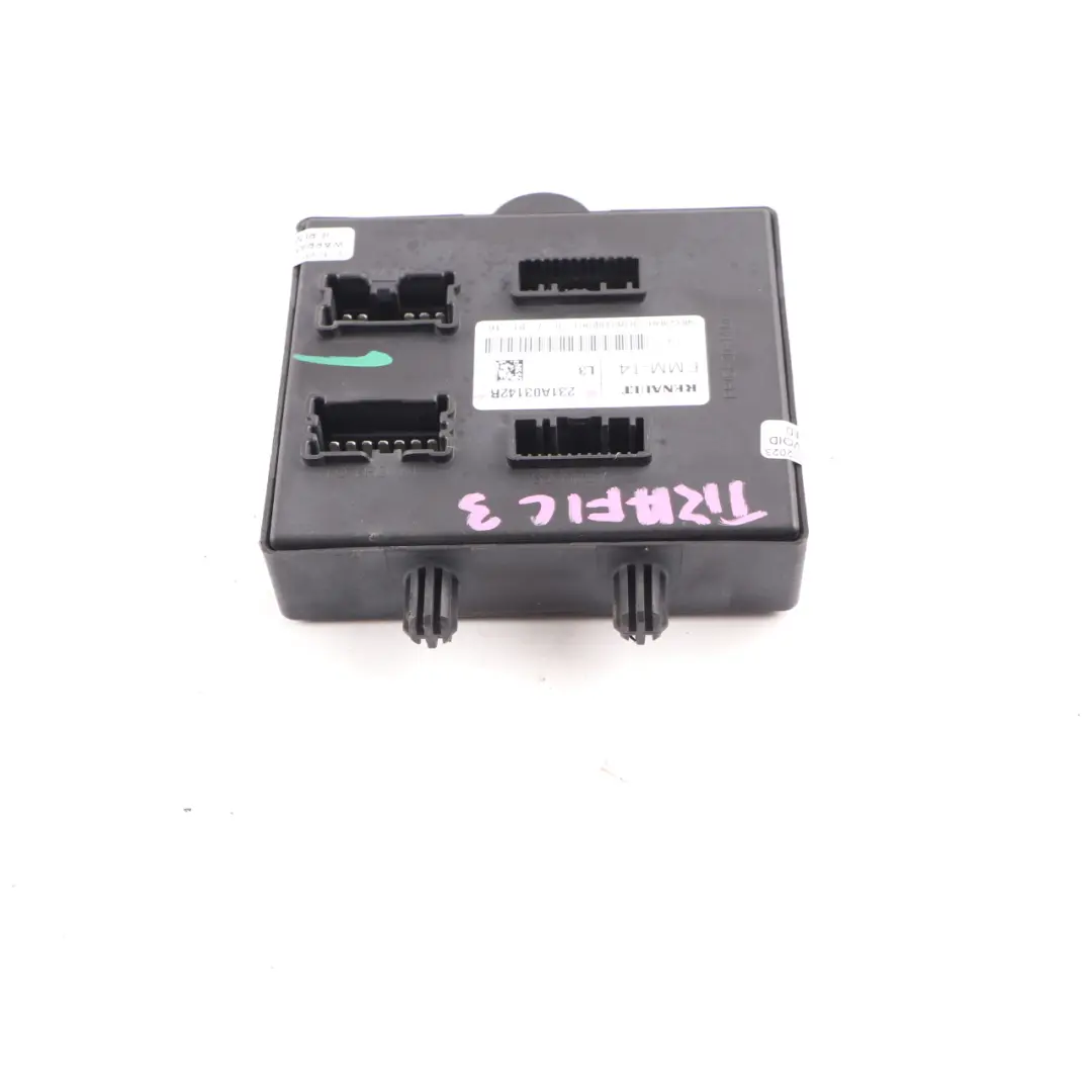 Control Unit Module ECU EMM-T4 to Renault Trafic 3 Vauxhall Vivaro B with Part number 231A03142R Renault Trafic 3 Vauxhall Vivaro B Control Unit Module ECU EMM-T4 - SKU 231A03142R - Part number 231A03142R