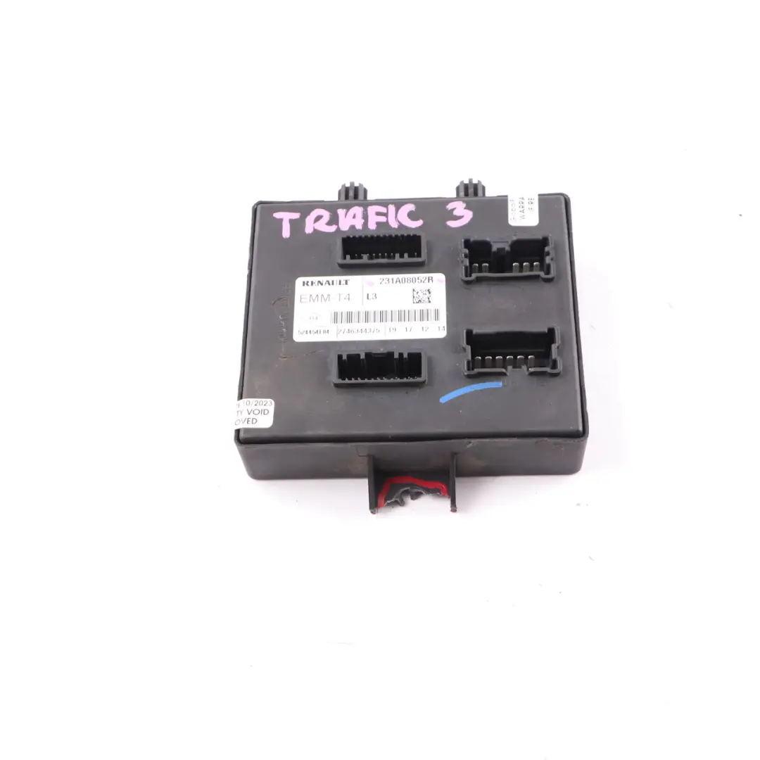 BSI BSM Body EMM-T4 L3 Módulo de unidad de control para Renault Trafic 3 con número de pieza 231A08052R Renault Trafic 3 BSI BSM Body EMM-T4 L3 Módulo de unidad de control - SKU 231A08052R - Número de pieza 231A08052R