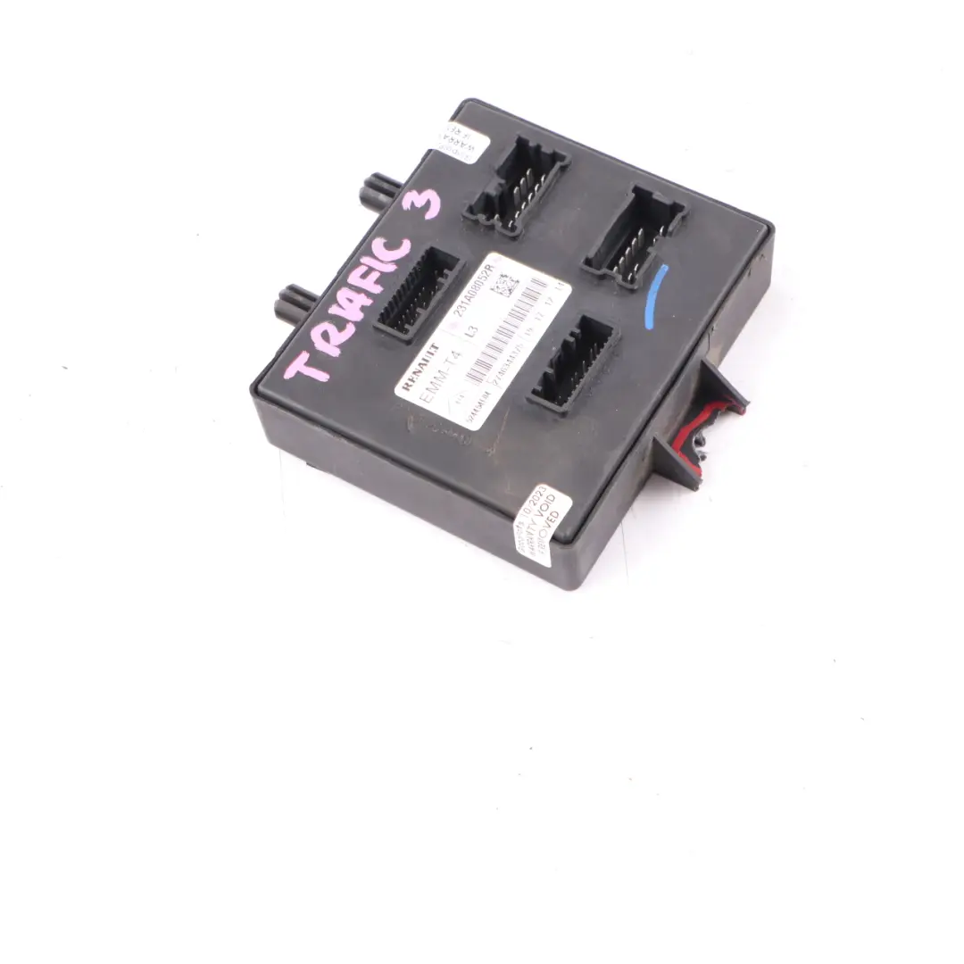 BSI BSM Body EMM-T4 L3 Módulo de unidad de control para Renault Trafic 3 con número de pieza 231A08052R Renault Trafic 3 BSI BSM Body EMM-T4 L3 Módulo de unidad de control - SKU 231A08052R - Número de pieza 231A08052R