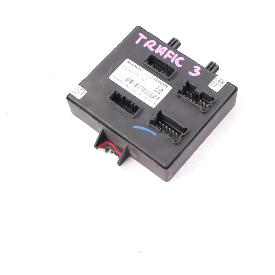 BSI BSM Body EMM-T4 L3 Control Unit Module to Renault Trafic 3 with Part number 231A08052R Renault Trafic 3 BSI BSM Body EMM-T4 L3 Control Unit Module - SKU 231A08052R - Part number 231A08052R