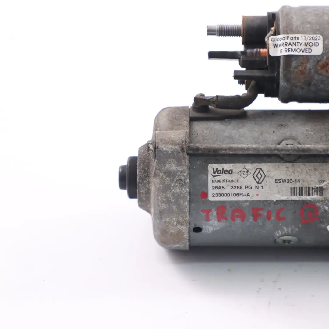 Renault Trafic III Vauxhall Vivaro B 1.6 dCi Engine Starter Motor - SKU 233000106R - Part number 233000106R