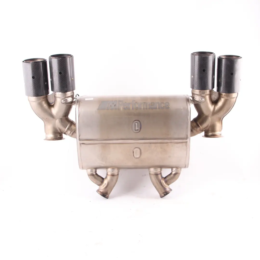 Exhaust Silencer BMW F80 M3 F82 M4 M Performance Muffler Box Double to Rear with Part number 2357916 Rear Exhaust Silencer BMW F80 M3 F82 M4 M Performance Muffler Box Double - SKU 2357916 - Part number 2357916