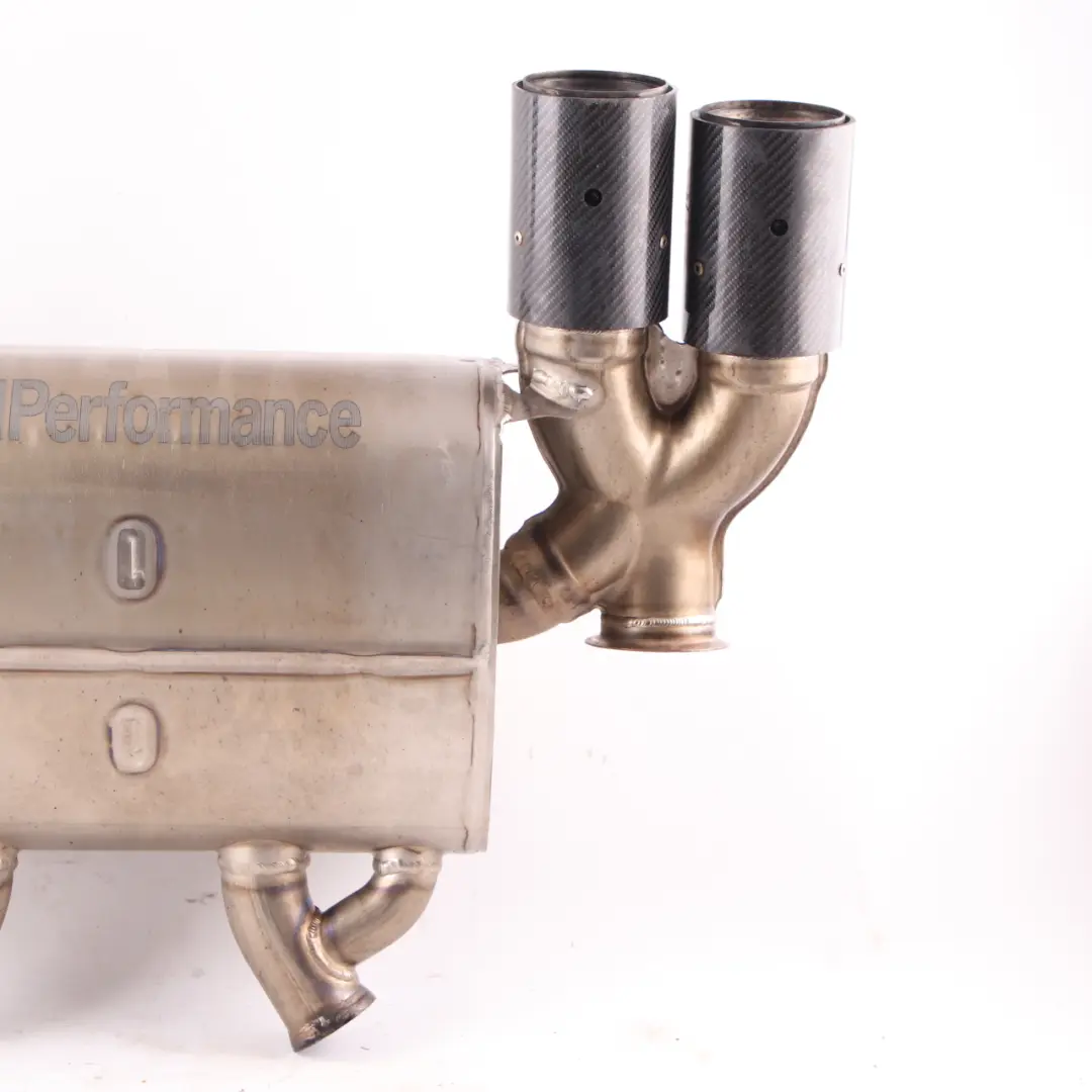 Exhaust Silencer BMW F80 M3 F82 M4 M Performance Muffler Box Double to Rear with Part number 2357916 Rear Exhaust Silencer BMW F80 M3 F82 M4 M Performance Muffler Box Double - SKU 2357916 - Part number 2357916