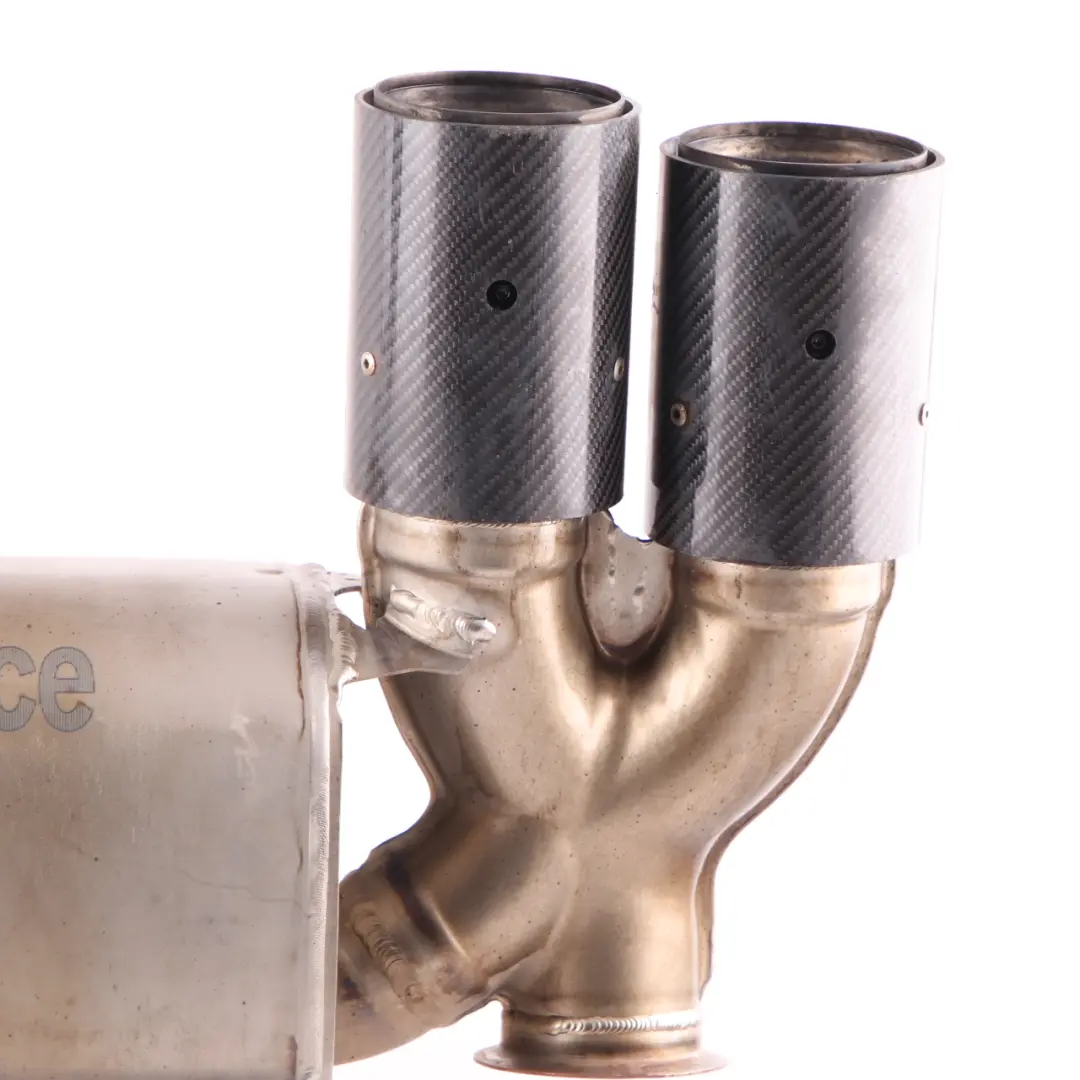 Exhaust Silencer BMW F80 M3 F82 M4 M Performance Muffler Box Double to Rear with Part number 2357916 Rear Exhaust Silencer BMW F80 M3 F82 M4 M Performance Muffler Box Double - SKU 2357916 - Part number 2357916