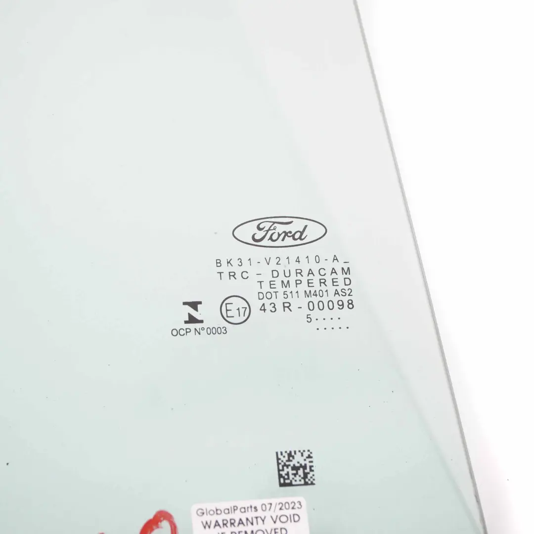 Ford Transit Vetro della porta anteriore destra vetri AS2 BK31V21410A - SKU 2366280 - Numero di parte 2366280