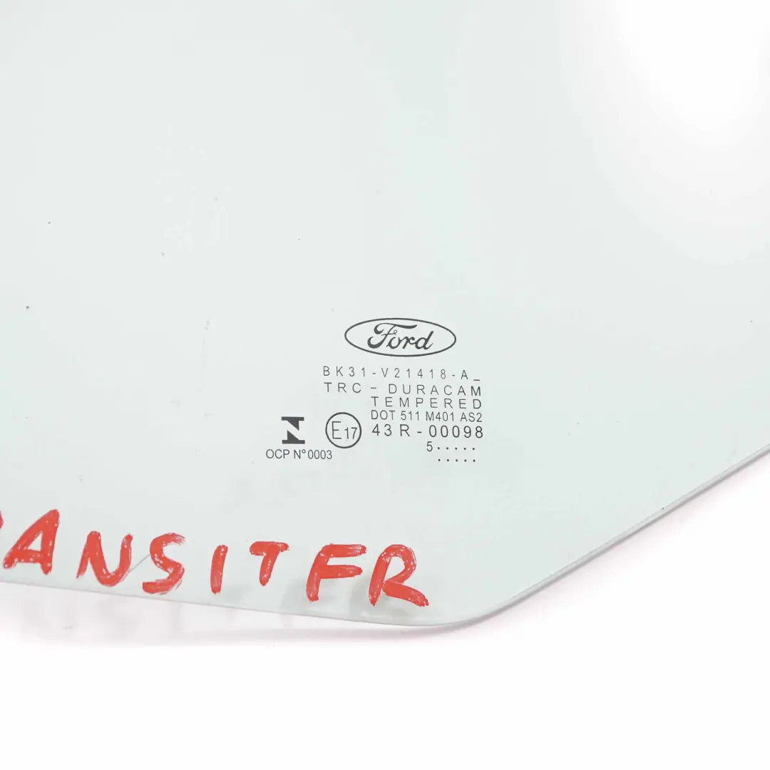 Window Quarter Glass Door Front Right O/S Glazing BK31V21418A to Ford Transit with Part number 2366284 Ford Transit Window Quarter Glass Door Front Right O/S Glazing BK31V21418A - SKU 2366284 - Part number 2366284