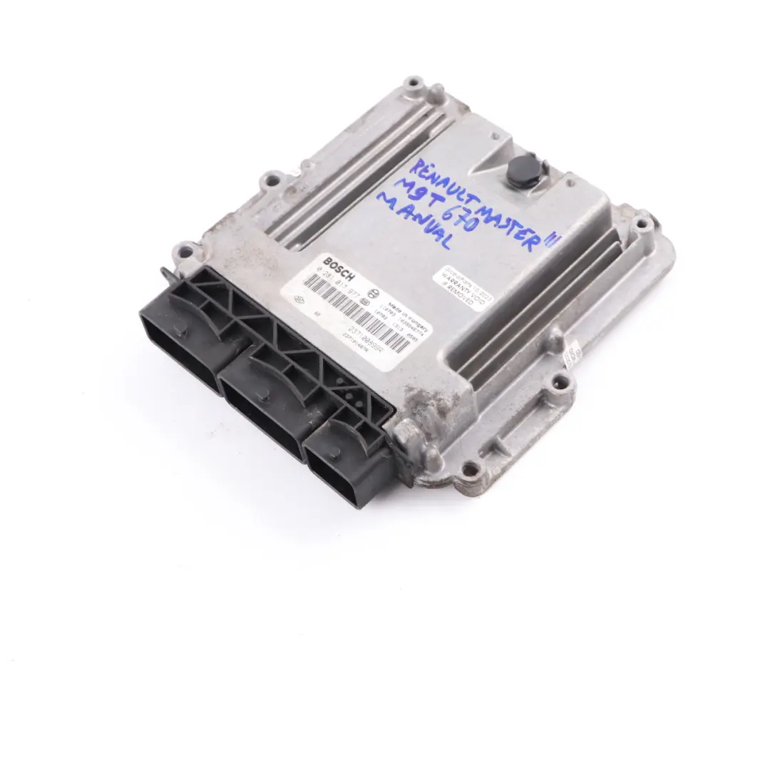 M9T 670 2.3 DCI Diesel Engine Unit ECU Manual to Renault Master 3 with Part number 237100899R Renault Master 3 M9T 670 2.3 DCI Diesel Engine Unit ECU Manual - SKU 237100899R - Part number 237100899R