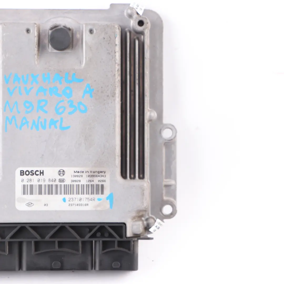 Renault Trafic 2 Vauxhall Vivaro M9R 2.0 DCI Engine Control Unit ECU - SKU 237101754R-1 - Part number 237101754R